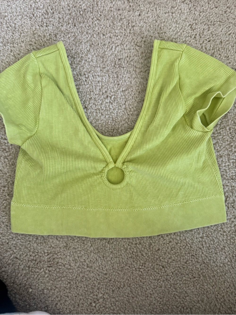 Aerie green crop top